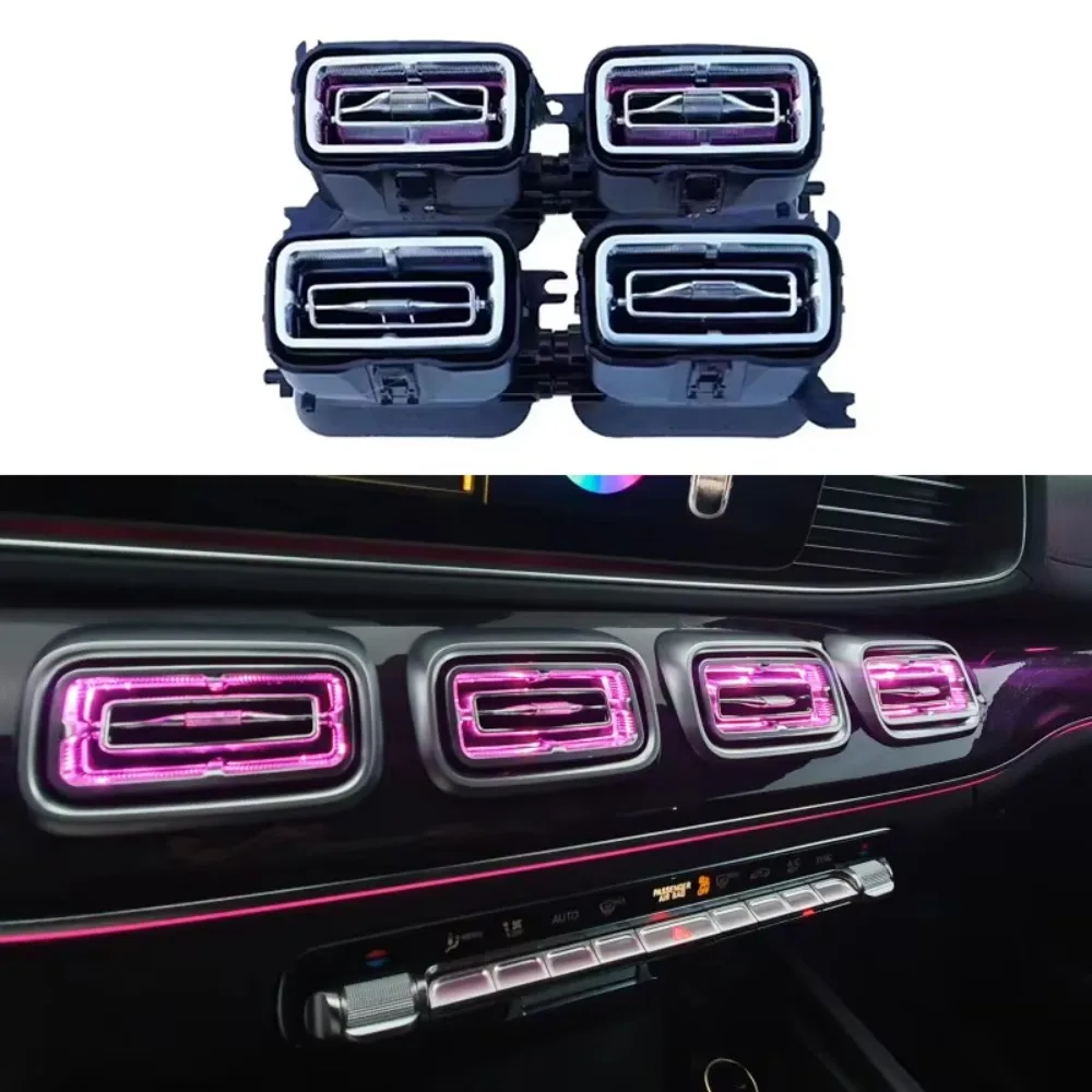 4 PCS ABS Central Control Air Outlet Vent Trim 64 Color LED Ambient Light for Mercedes Benz GLE/GLS X167 W167 New Condition
4 PCS ABS Central Control Air Outlet Vent Trim 64 Color LED Ambient Light for Mercedes Benz GLE/GLS X167 W167 New Condition
