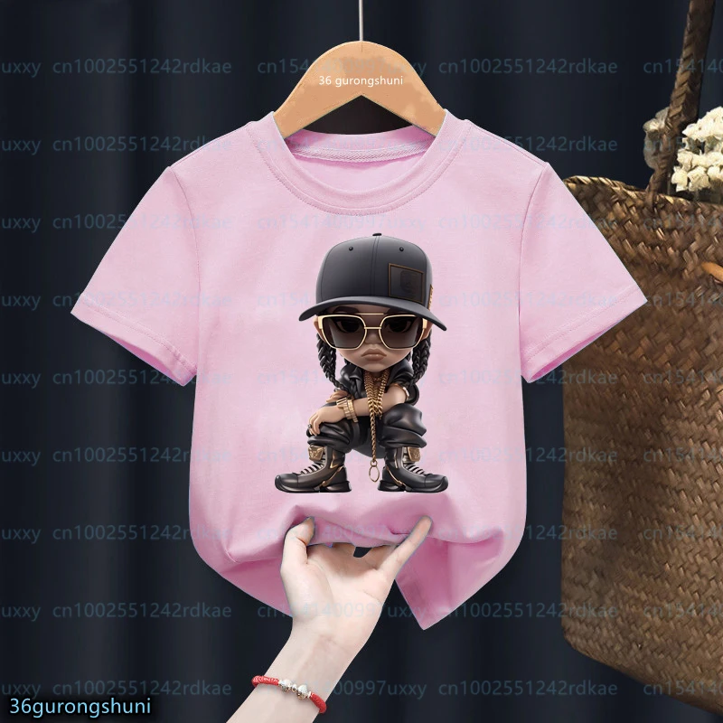 Kawaii Girls T-shirt black girl Cool Melanin Girls Printed Children'S Tshirt Fashion Girls Baby Tshirt Summer Girls Pink clothes
Kawaii Girls T-shirt black girl Cool Melanin Girls Printed Children'S Tshirt Fashion Girls Baby Tshirt Summer Girls Pink clothes