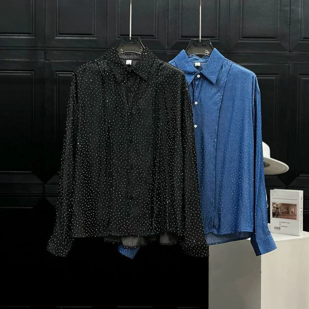2025 Summer New Men's Long Sleeve Shirt Luxury Retro Korean Fashion Trend High Street Loose Casual Niche Party Stage Men's Tops
2025 Summer New Men's Long Sleeve Shirt Luxury Retro Korean Fashion Trend High Street Loose Casual Niche Party Stage Men's Tops