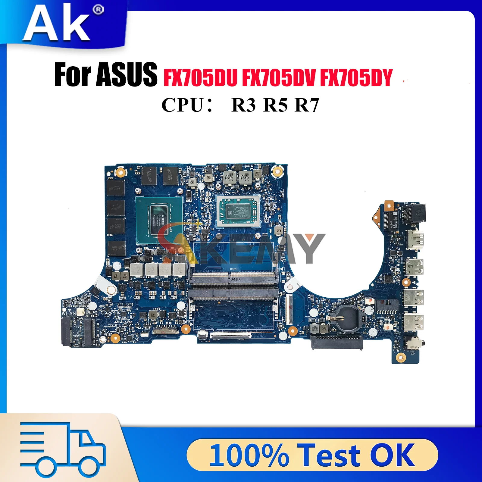 FX705DU Laptop Motherboard For ASUS TUF Gaming FX86FD FX705GM FX86FE FX505 FX705GV FX705GU Notebook Mainboard With R3 R5 R7 CPU
FX705DU Laptop Motherboard For ASUS TUF Gaming FX86FD FX705GM FX86FE FX505 FX705GV FX705GU Notebook Mainboard With R3 R5 R7 CPU