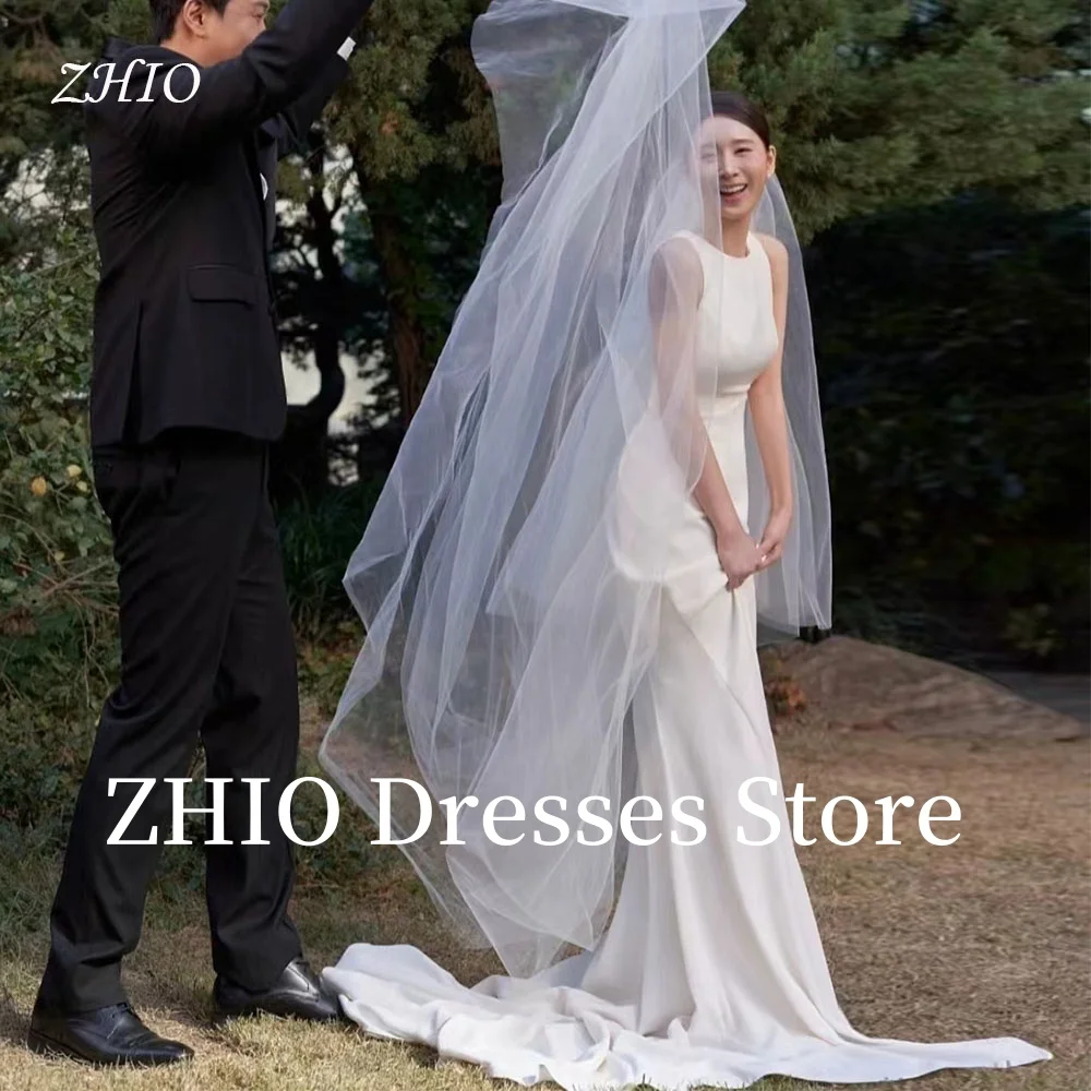 ZHIO Elegant Mermaid Wedding Party Dress Floor Length Sweep Train Evening Bridal Gown Korea Phot Shoot Customized Simple
ZHIO Elegant Mermaid Wedding Party Dress Floor Length Sweep Train Evening Bridal Gown Korea Phot Shoot Customized Simple