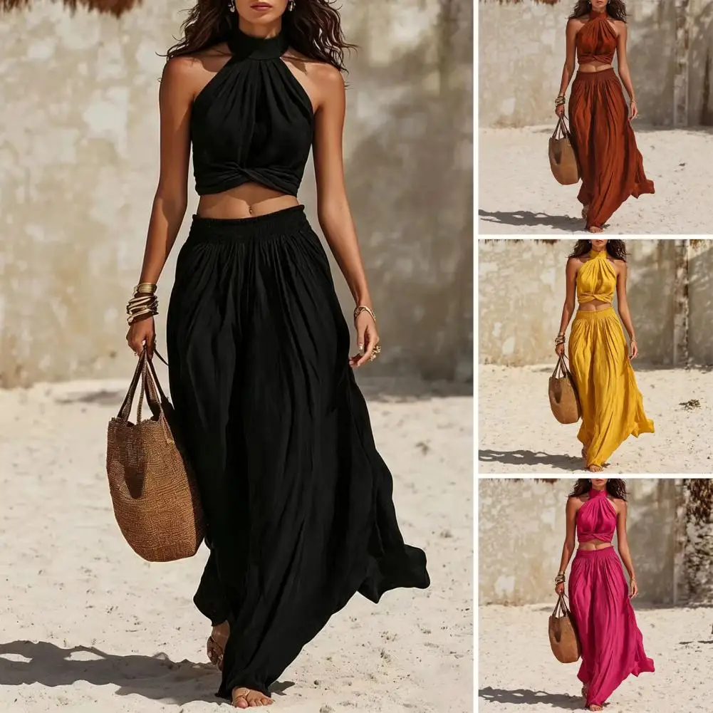 Summer Brighter Color Stain Women Two Piece Sets Crop Top And Wide Leg Pants Elegant OL Party Matching Sets Vacation Outfits
Summer Brighter Color Stain Women Two Piece Sets Crop Top And Wide Leg Pants Elegant OL Party Matching Sets Vacation Outfits