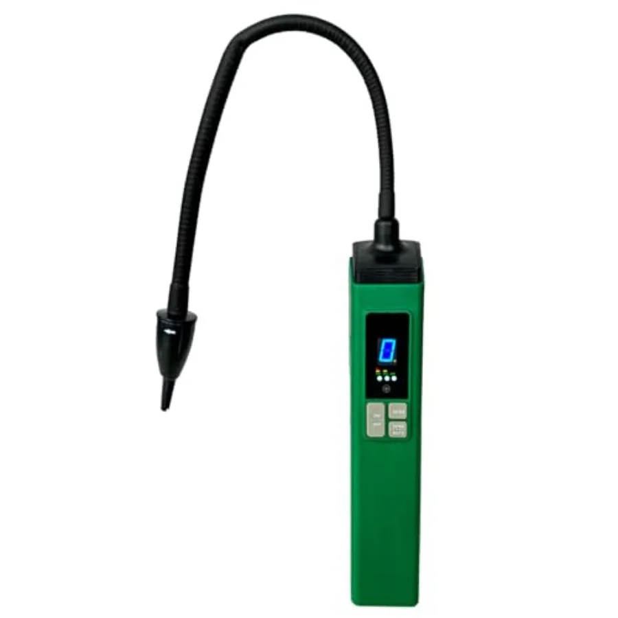Professional HVAC Refrigerant Leak Detector with Heated Diode Sensor Gas Leak Detector for R410A/R134A/R1234YF CFCs/HCFCs Handh
Professional HVAC Refrigerant Leak Detector with Heated Diode Sensor Gas Leak Detector for R410A/R134A/R1234YF CFCs/HCFCs Handh