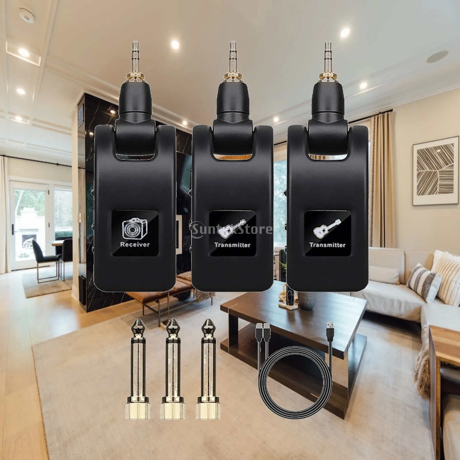 Audio Transmitter and Music Equipment for Guitar Dynamic Mic
Audio Transmitter and Music Equipment for Guitar Dynamic Mic