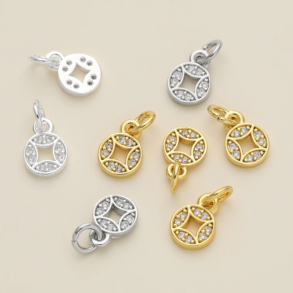 2Pcs/Lot 14/18K Gold Color Plated Round Shape Pendants with Ring for Handmade DIY Women Man Hoop Earring Jewelry Making Supplies
2Pcs/Lot 14/18K Gold Color Plated Round Shape Pendants with Ring for Handmade DIY Women Man Hoop Earring Jewelry Making Supplies