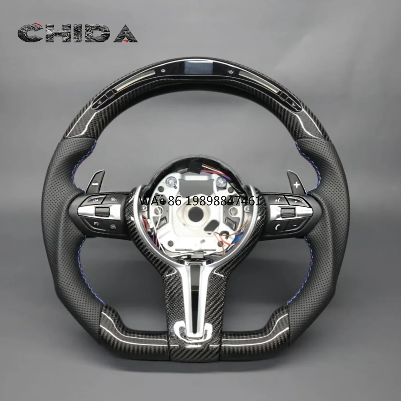 Carbon Fiber LED Steering Wheel Suitable for BMWs M3 M5 3 Series 5 Series F10 F20 F30 F31 X2 X3 X4 X5 X6 F32 F33 F34 F80 F82 F83
Carbon Fiber LED Steering Wheel Suitable for BMWs M3 M5 3 Series 5 Series F10 F20 F30 F31 X2 X3 X4 X5 X6 F32 F33 F34 F80 F82 F83