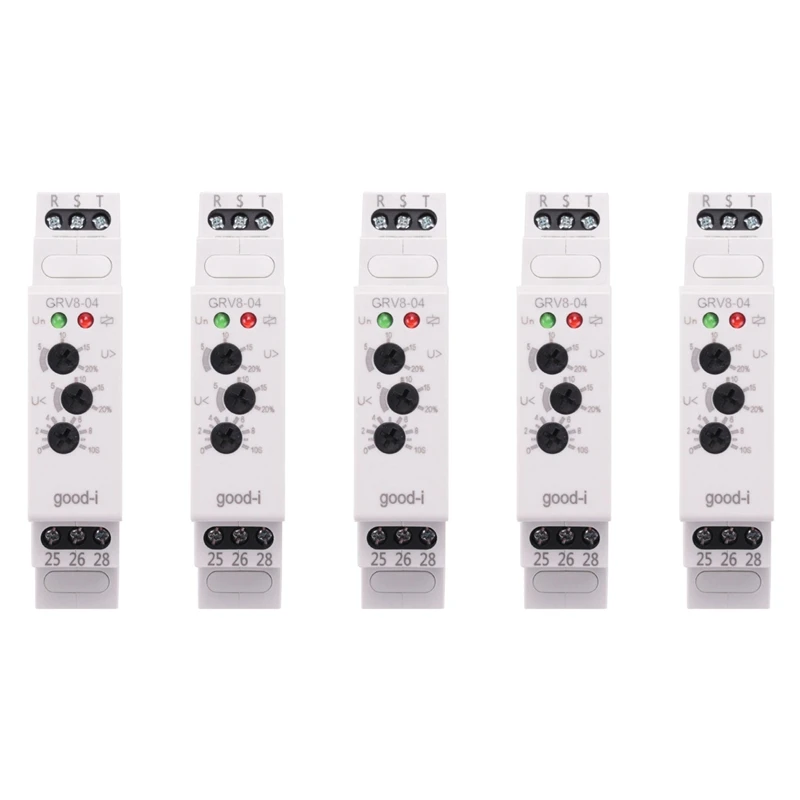 FULL-5X GRV8-04 M460 3-фазное реле контроля напряжения, последовательность фаз, защита от сбоя фазы, реле контроля напряжения
FULL-5X GRV8-04 M460 3-фазное реле контроля напряжения, последовательность фаз, защита от сбоя фазы, реле контроля напряжения