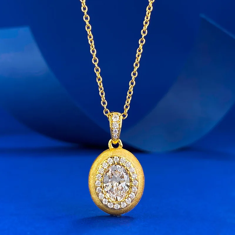 Apaison 5*7 mm High Carbon Diamond Necklace Pendant Gold Plated Wedding Party Jewelry For Women's
Apaison 5*7 mm High Carbon Diamond Necklace Pendant Gold Plated Wedding Party Jewelry For Women's