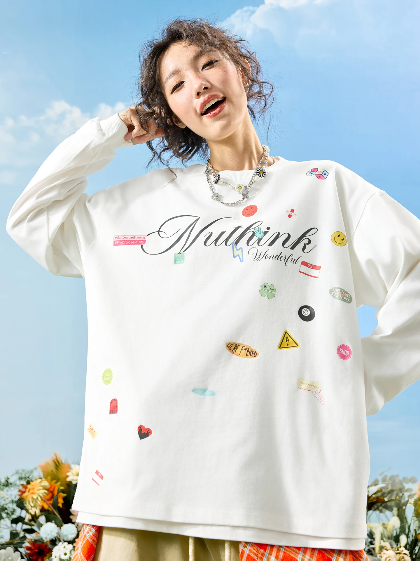 Nuthink American Cartoon Stier Letter Print Long Sve T-irt ex Loose Couple Spring New 2026 Trendy Cotton Sweatirt
Nuthink American Cartoon Stier Letter Print Long Sve T-irt ex Loose Couple Spring New 2026 Trendy Cotton Sweatirt