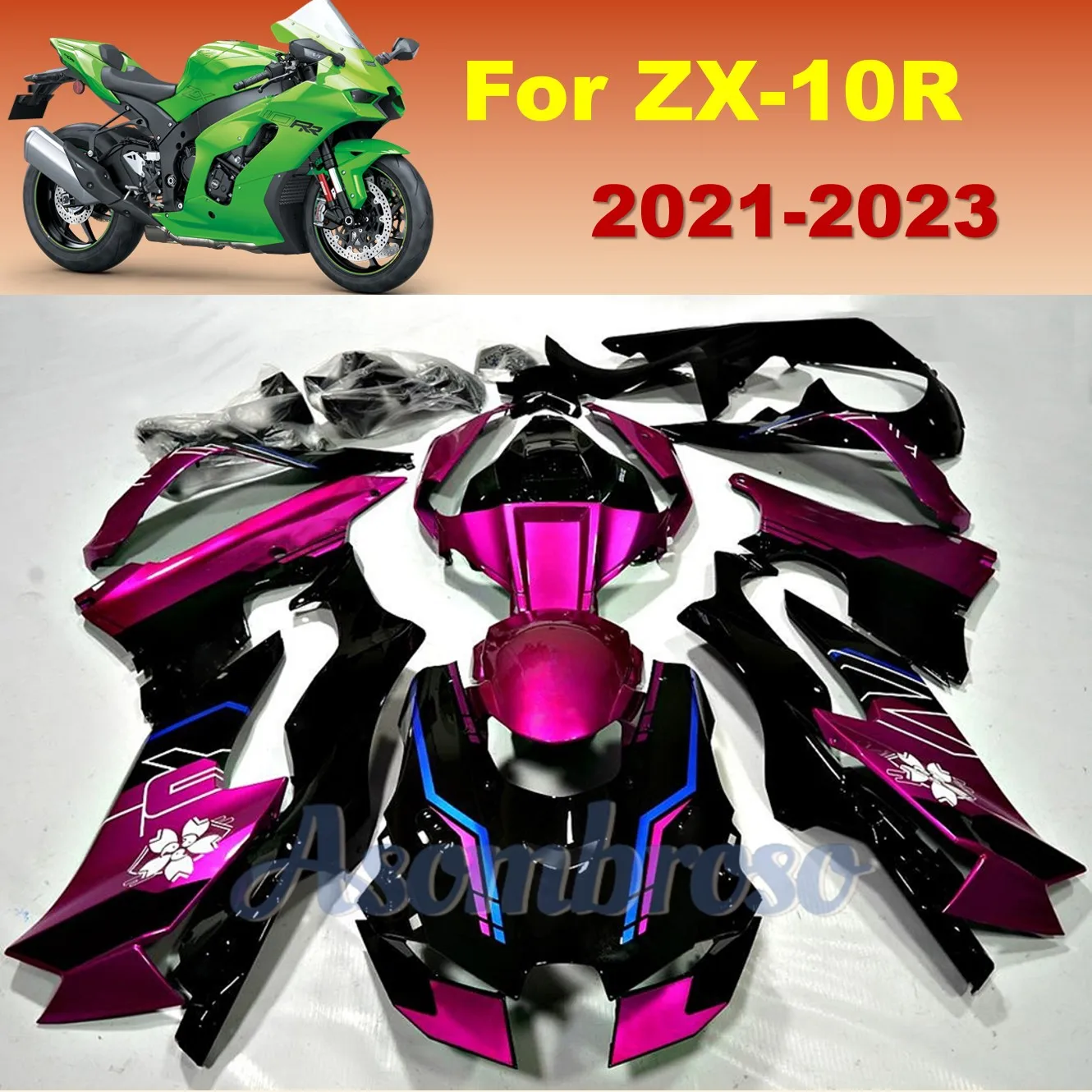 Fairing kit for Kawasaki ZX-10R 2021 2022 2023 New Fairings set ZX 10R ZX10R Motorcycle ZXMT Parts Purple black Cowl
Fairing kit for Kawasaki ZX-10R 2021 2022 2023 New Fairings set ZX 10R ZX10R Motorcycle ZXMT Parts Purple black Cowl