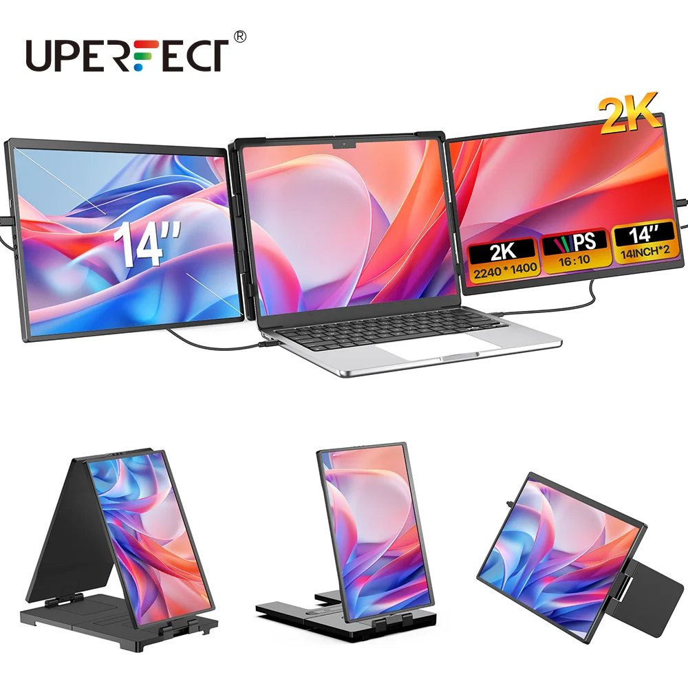 Ustaion Z Удлинитель экрана ноутбука 14 дюймов Портативный тройной монитор с QHD 2K IPS-дисплеем для Mac Windows Хромированный ПК Подходит для 13-17 дюймов
Ustaion Z Удлинитель экрана ноутбука 14 дюймов Портативный тройной монитор с QHD 2K IPS-дисплеем для Mac Windows Хромированный ПК Подходит для 13-17 дюймов