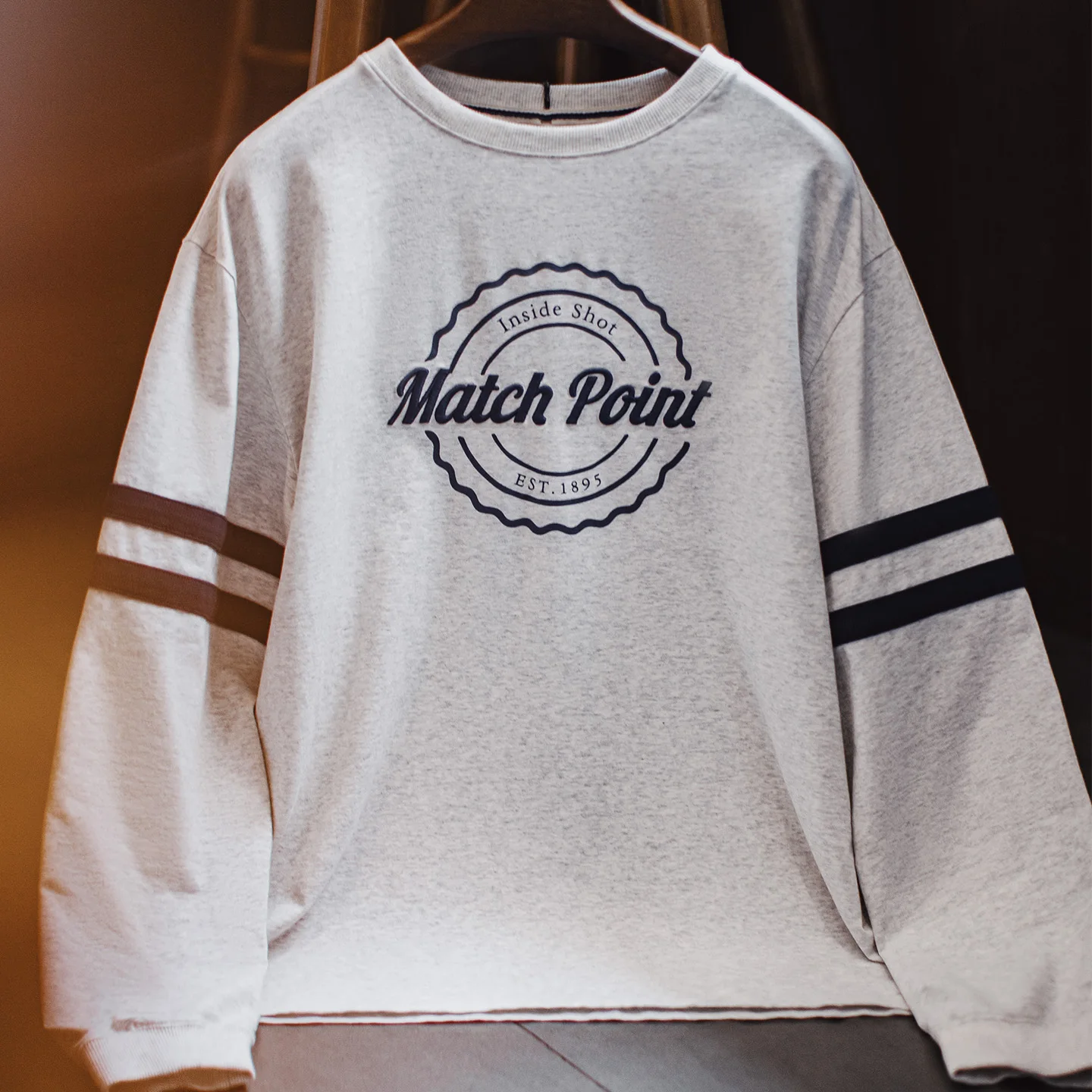 Maden Men‘s Retro Embroidery Striped Sweatshirt Grey Lightweight Crewneck Long Sleeve Top Thin Knit Pullover for Spring Autumn
Maden Men‘s Retro Embroidery Striped Sweatshirt Grey Lightweight Crewneck Long Sleeve Top Thin Knit Pullover for Spring Autumn