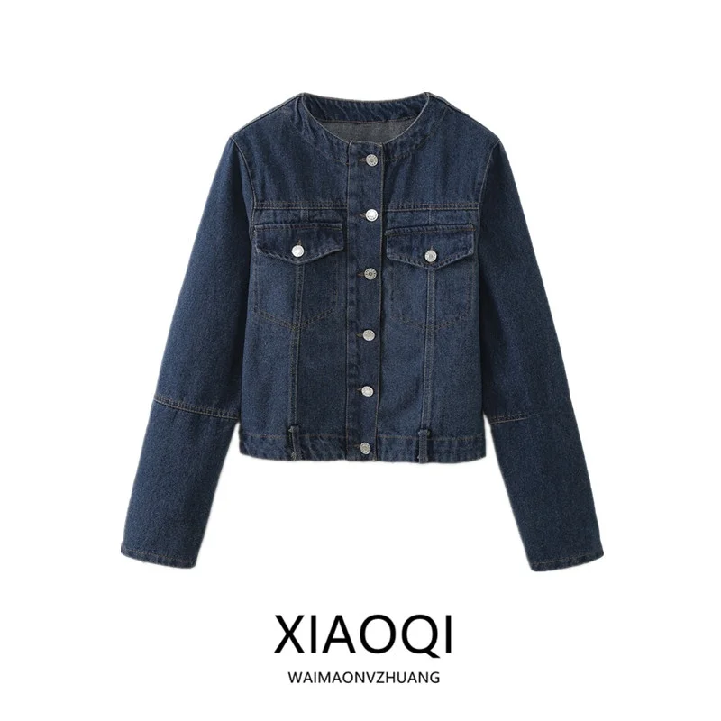 Spring 2024 Women's Slimming Versatile Denim round Ne Jaet Top Straight Cut Regular Length Casual Faion Outerwear
Spring 2024 Women's Slimming Versatile Denim round Ne Jaet Top Straight Cut Regular Length Casual Faion Outerwear