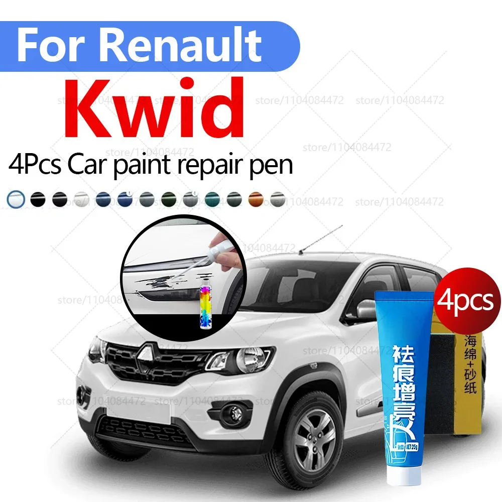 Ручка для ремонта автомобильной краски для Renault Kwid 2015-2025 гг., аксессуары для ремонта царапин, 4 шт., черный 655, белый, серебристый, синий, красный C70, золото 
Ручка для ремонта автомобильной краски для Renault Kwid 2015-2025 гг., аксессуары для ремонта царапин, 4 шт., черный 655, белый, серебристый, синий, красный C70, золото