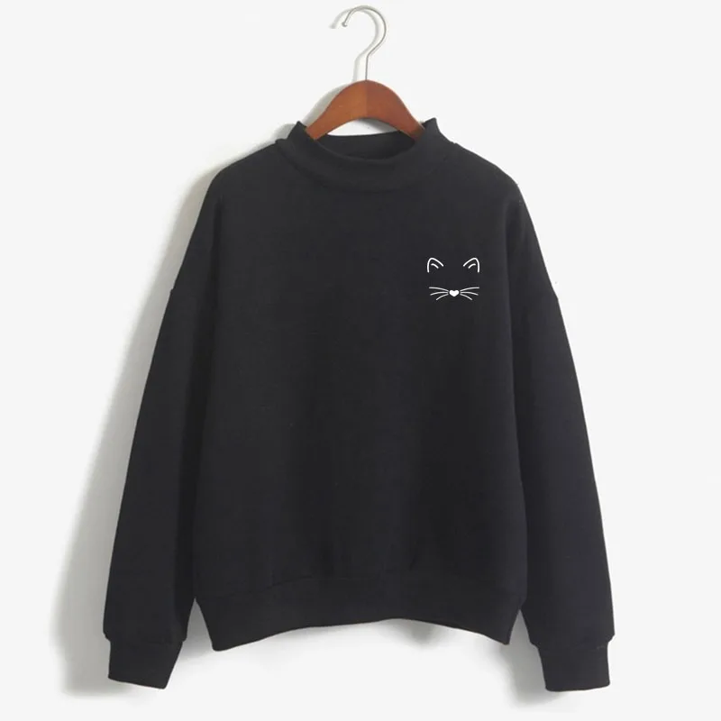 LOVELY CAT FACE Print Woman Sweatshirt Sweet Korean O-neck Knitted Pullover Thick Autumn Winter Candy Color Loose Girl Clothes
LOVELY CAT FACE Print Woman Sweatshirt Sweet Korean O-neck Knitted Pullover Thick Autumn Winter Candy Color Loose Girl Clothes
