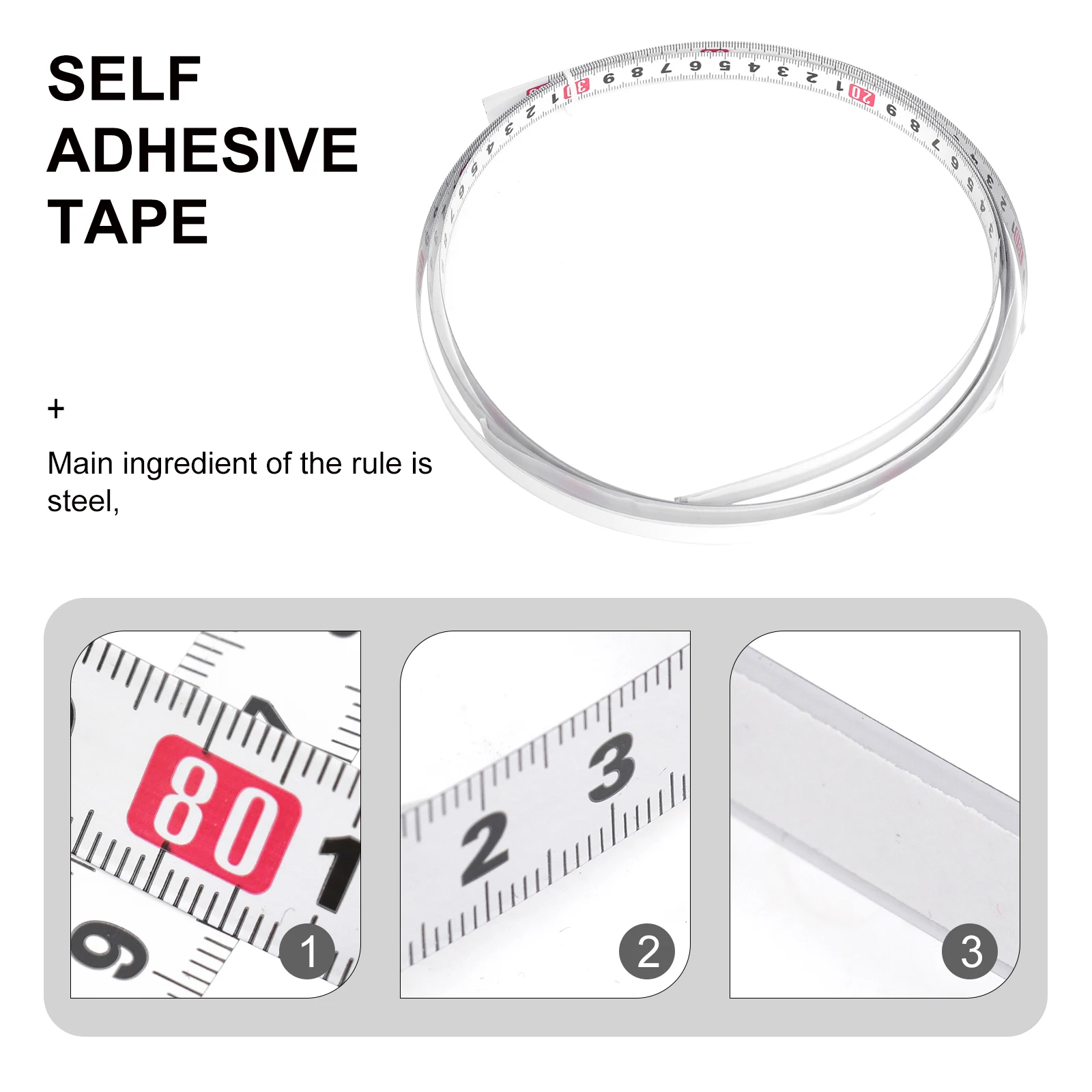 Self Adhesive Tape Measure 3 Meter Steel Ruler Woodworking Metric Scale Miter Track Measuring Tools Workbench Long Service
Self Adhesive Tape Measure 3 Meter Steel Ruler Woodworking Metric Scale Miter Track Measuring Tools Workbench Long Service