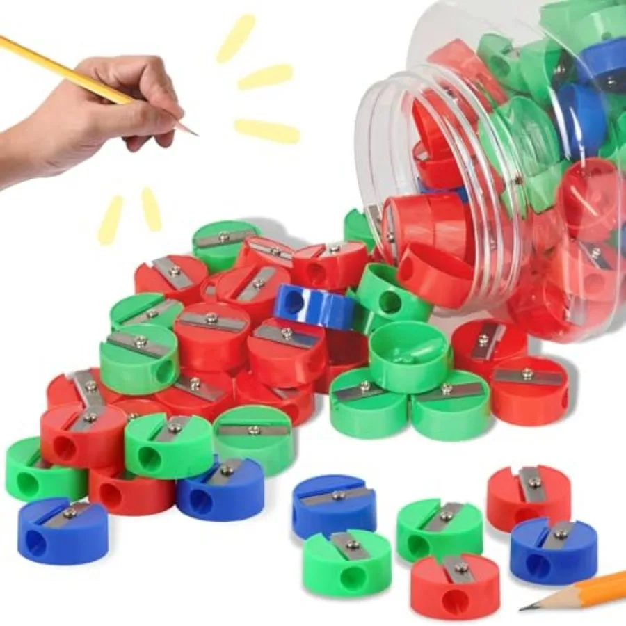 Pencil Sharpeners - Plastic Pencil Sharpener for with Metal Blades - Portable and Colored Manual Pencil Sharpener - Back to Sch
Pencil Sharpeners - Plastic Pencil Sharpener for with Metal Blades - Portable and Colored Manual Pencil Sharpener - Back to Sch