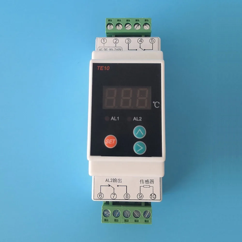 AC90-260V Din Rail Thermostat with Sensor 2 Way Relay Output Temperature Controller -40-110℃ Heating Cool Thermostat Controller
AC90-260V Din Rail Thermostat with Sensor 2 Way Relay Output Temperature Controller -40-110℃ Heating Cool Thermostat Controller