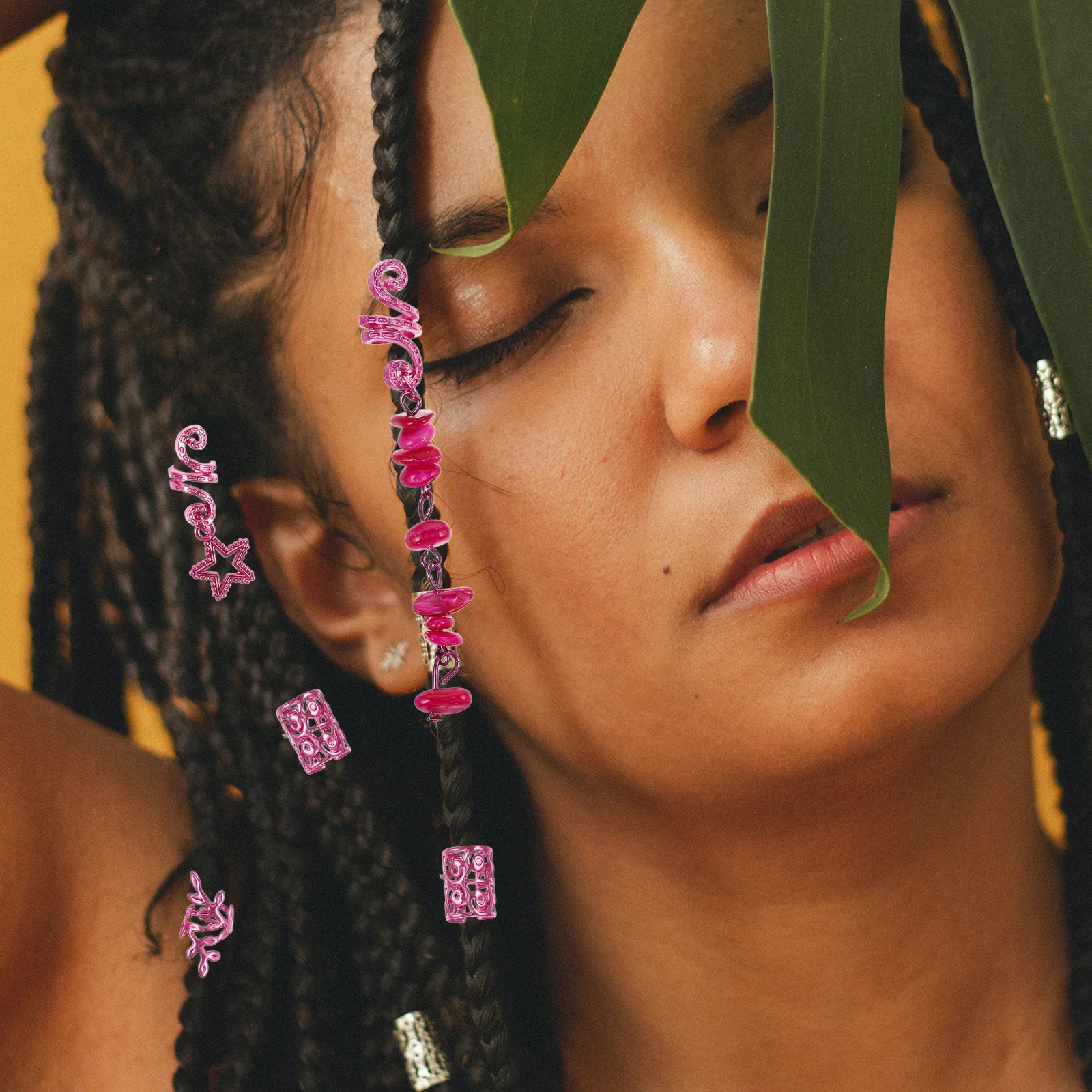 39Pcs Natural Stone Hair Charms for Braids Metal Cuff Spiral Clips Dreadlocks Rave Festival Accessories Boho Decor
39Pcs Natural Stone Hair Charms for Braids Metal Cuff Spiral Clips Dreadlocks Rave Festival Accessories Boho Decor