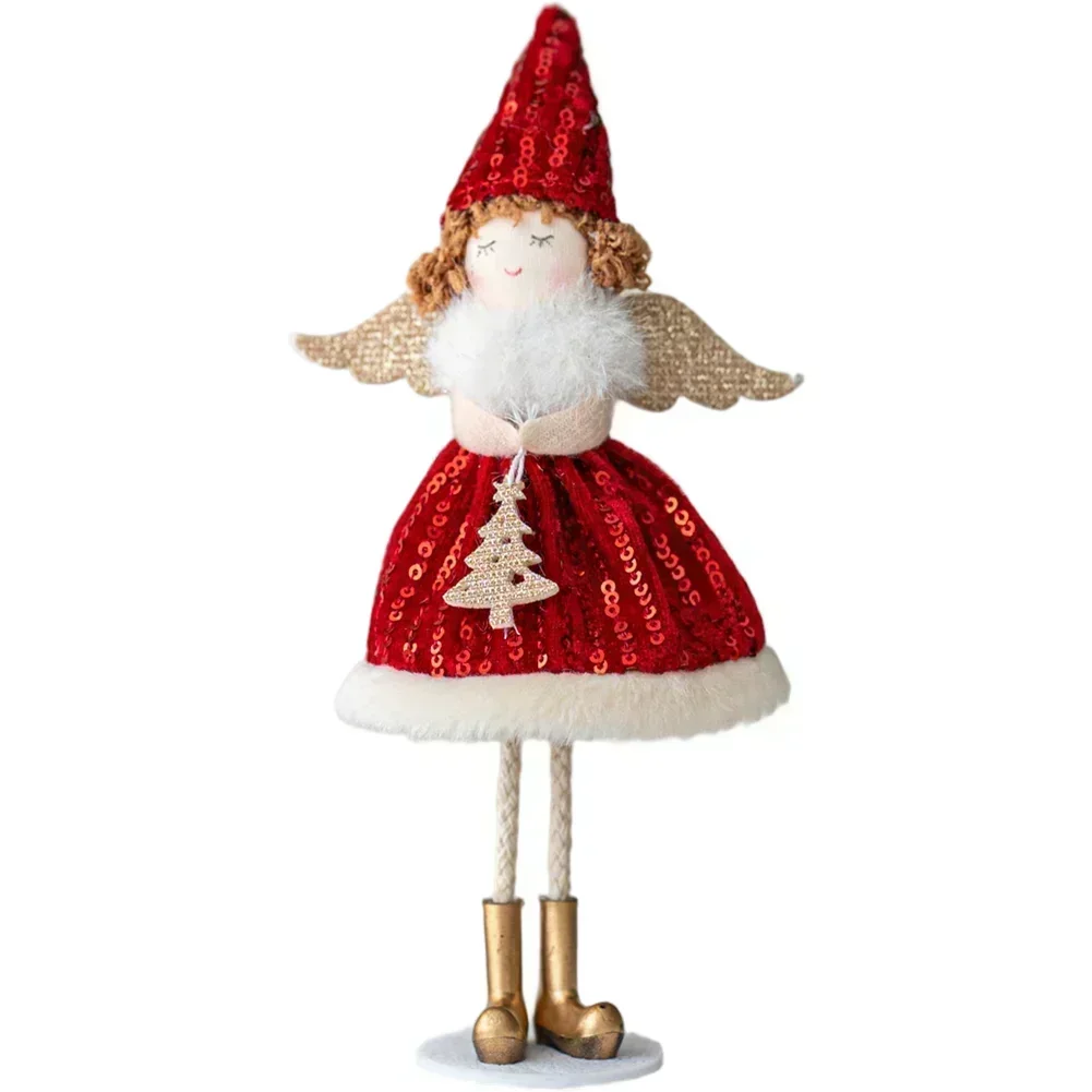 Christmas Angel Girl Standing Plush Doll Cute Ornament For Tree Decoration Red Holiday Decorations Home Decor Supplies
Christmas Angel Girl Standing Plush Doll Cute Ornament For Tree Decoration Red Holiday Decorations Home Decor Supplies