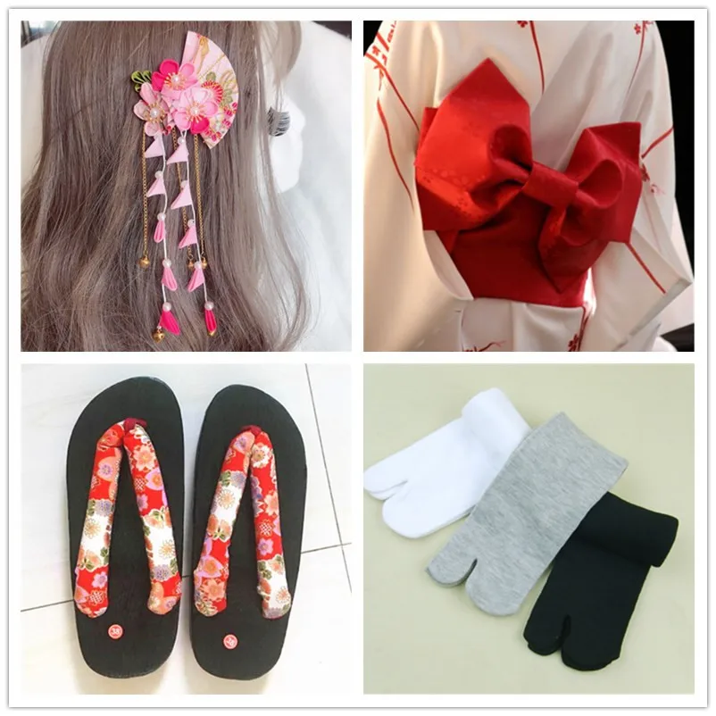 Women's Kimono Traditional Inner Wear Knot Headwear Hair Accories Slippers Two-Toe Sos Matching Accories
Women's Kimono Traditional Inner Wear Knot Headwear Hair Accories Slippers Two-Toe Sos Matching Accories