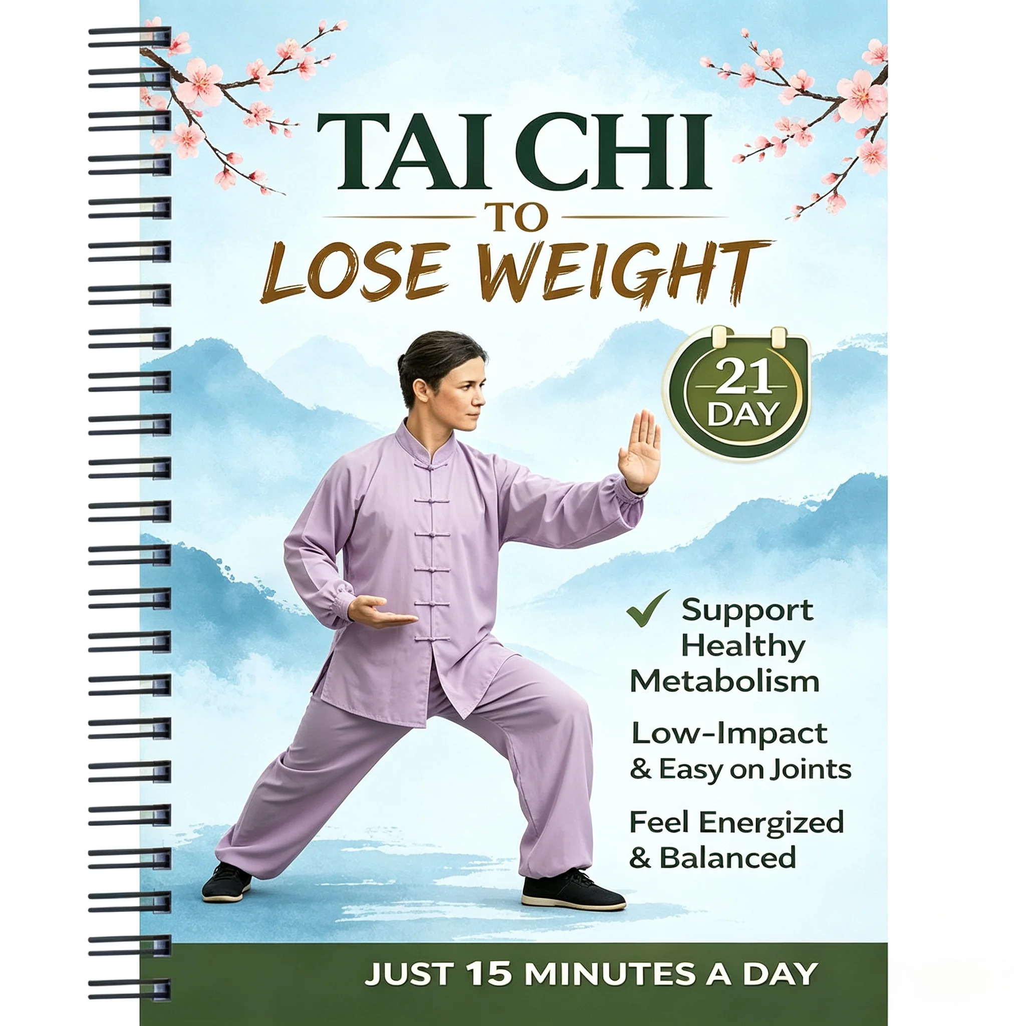 21-day Plum Blossom-themed -burning Tai Chi Guidance Manual, 15-minute Daily Low-intensity Joint Protection Exercise Tutorial, Simple Tai Chi Practice Helps with Healthy Metabolism, Boosts Vitality, Improves Balance, and Comprehensively Enhances P
21-day Plum Blossom-themed -burning Tai Chi Guidance Manual, 15-minute Daily Low-intensity Joint Protection Exercise Tutorial, Simple Tai Chi Practice Helps with Healthy Metabolism, Boosts Vitality, Improves Balance, and Comprehensively Enhances P