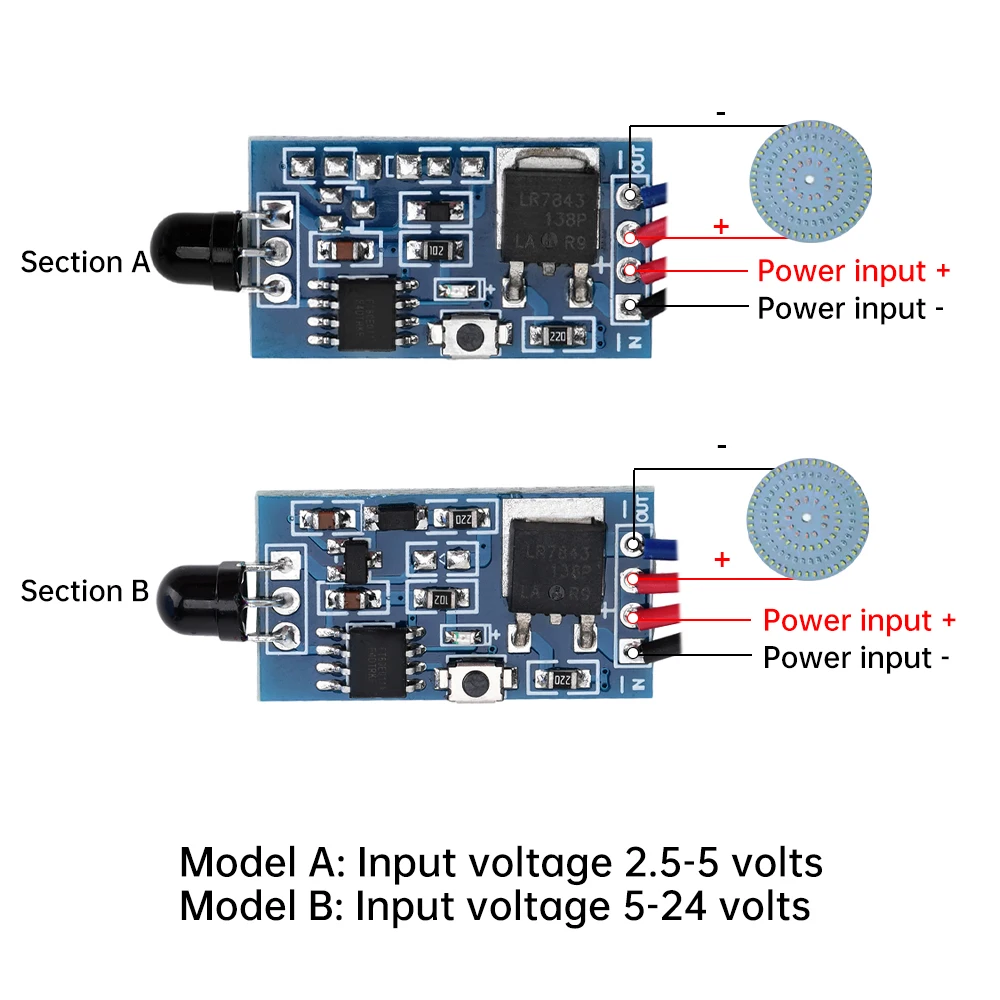 DC2.5V-5V DC5V-24V Инфракрасный передатчик Беспроводной комплект дистанционного управления Модуль приемника обучающего кода
DC2.5V-5V DC5V-24V Инфракрасный передатчик Беспроводной комплект дистанционного управления Модуль приемника обучающего кода