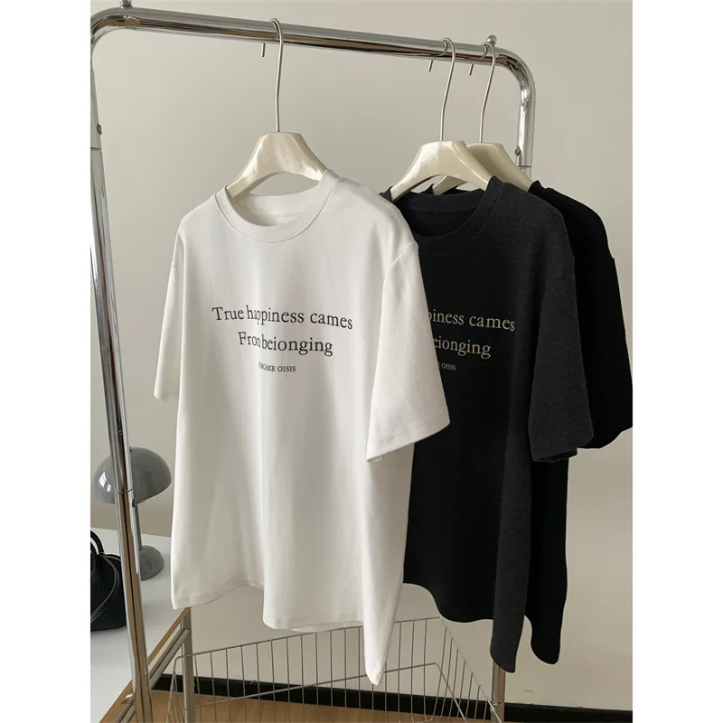 CALYMIX 2025 2025 Loose Printed Letter Short Sleeved Women's Spring/summer Slimming Round Neck Pullover Casual T-shirt Top
CALYMIX 2025 2025 Loose Printed Letter Short Sleeved Women's Spring/summer Slimming Round Neck Pullover Casual T-shirt Top