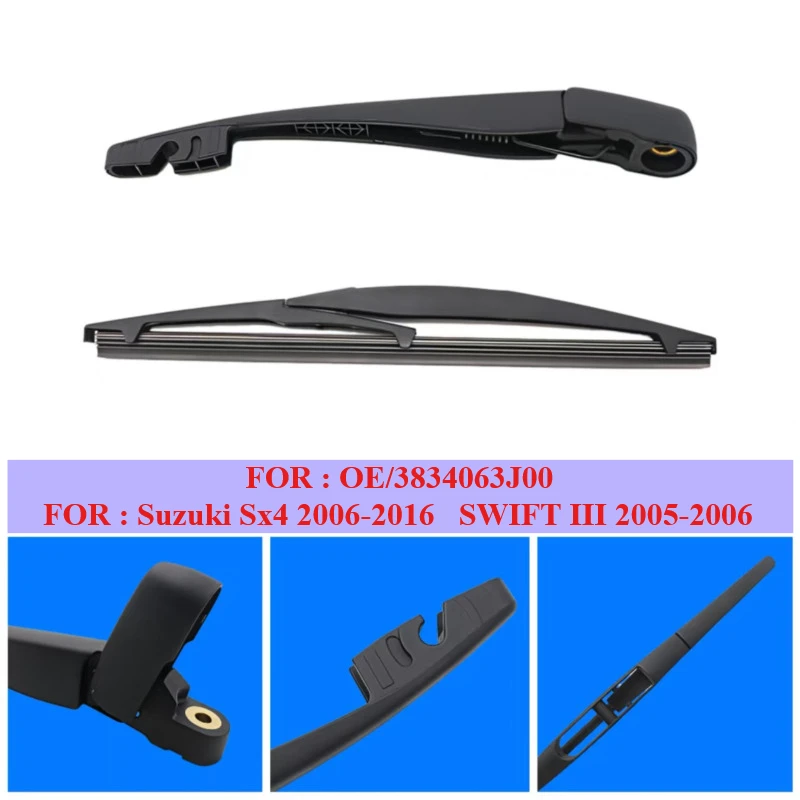 3834063J00 High Quality Rear Windshield Windscreen Washer Wiper Arm Blade Kit For Suzuki Sx4 SWIFT III Car Replac Parts
3834063J00 High Quality Rear Windshield Windscreen Washer Wiper Arm Blade Kit For Suzuki Sx4 SWIFT III Car Replac Parts