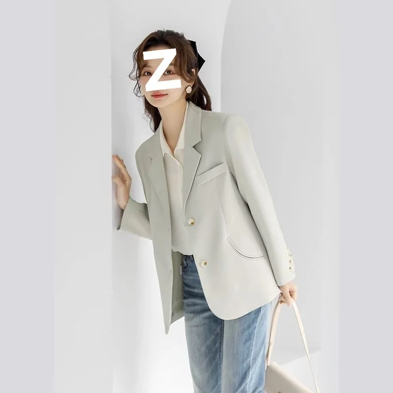 2026 New Women's Korean Style Suit Jacket Design Leisure Fashion Turn-down Collar Spring Autumn Solid Color Women Top
2026 New Women's Korean Style Suit Jacket Design Leisure Fashion Turn-down Collar Spring Autumn Solid Color Women Top