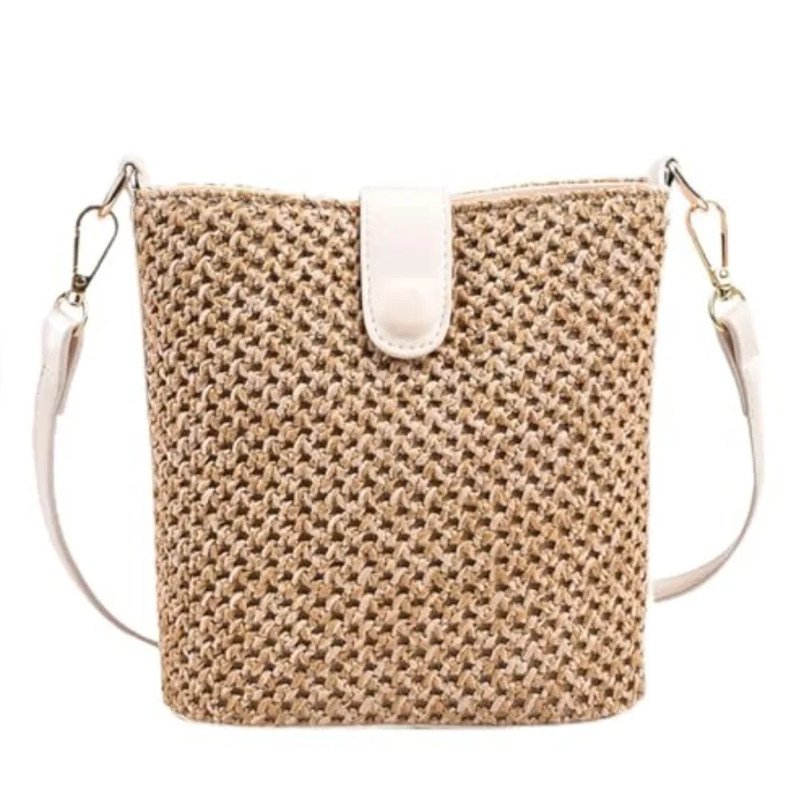 Women Straw Crossbody Bag Beach Handmade Rattan Shoulder Bags Hand Woven Leather Straps Straw Clutch Purse Vacation
Women Straw Crossbody Bag Beach Handmade Rattan Shoulder Bags Hand Woven Leather Straps Straw Clutch Purse Vacation