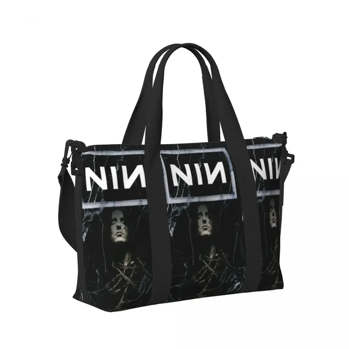NIN Nine Inch Naills Rock Band Beach Travel Bag Large Capacity Tote Bags for Gym Yoga Women Shopping Duffle Shoulder Bag
NIN Nine Inch Naills Rock Band Beach Travel Bag Large Capacity Tote Bags for Gym Yoga Women Shopping Duffle Shoulder Bag