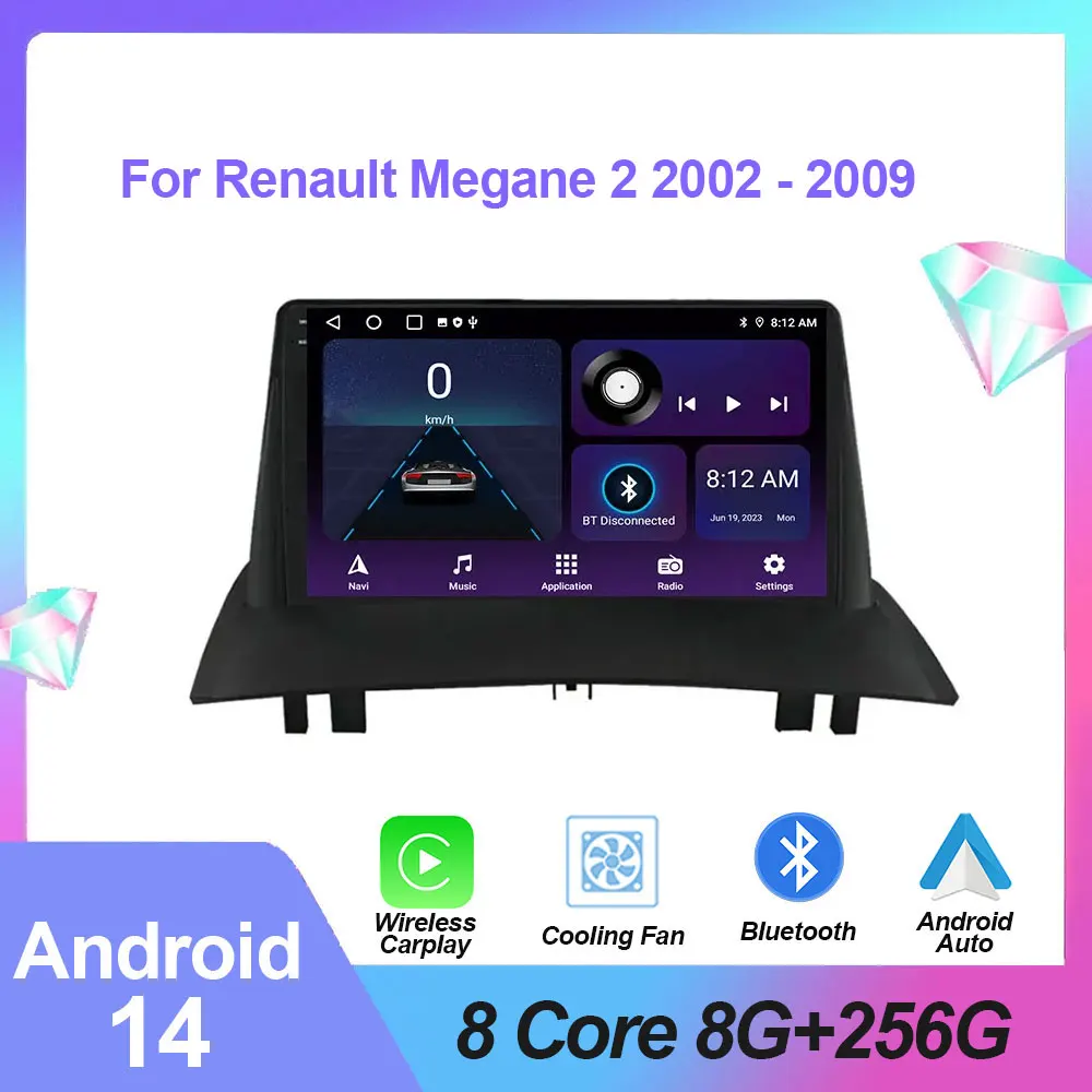 Android 14 Stereo For Renault Megane 2 2002 - 2009 Car Radio Multimedia Video Player Navigation GPS 360 Camera Carplay Auto WIFI
Android 14 Stereo For Renault Megane 2 2002 - 2009 Car Radio Multimedia Video Player Navigation GPS 360 Camera Carplay Auto WIFI