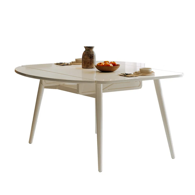 Cream wind solid wood ash wood rock slab dining table round table small apartment telescopic combination modern simple
Cream wind solid wood ash wood rock slab dining table round table small apartment telescopic combination modern simple