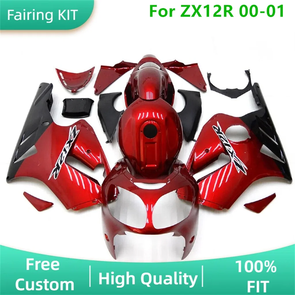 Free Custom for Kawasaki 00 01 ZX12R Motorcycle Bodywork High Quality Fairings 2000 2001 ZX-12R ZX 12R 100% Fit Injection Mold
Free Custom for Kawasaki 00 01 ZX12R Motorcycle Bodywork High Quality Fairings 2000 2001 ZX-12R ZX 12R 100% Fit Injection Mold