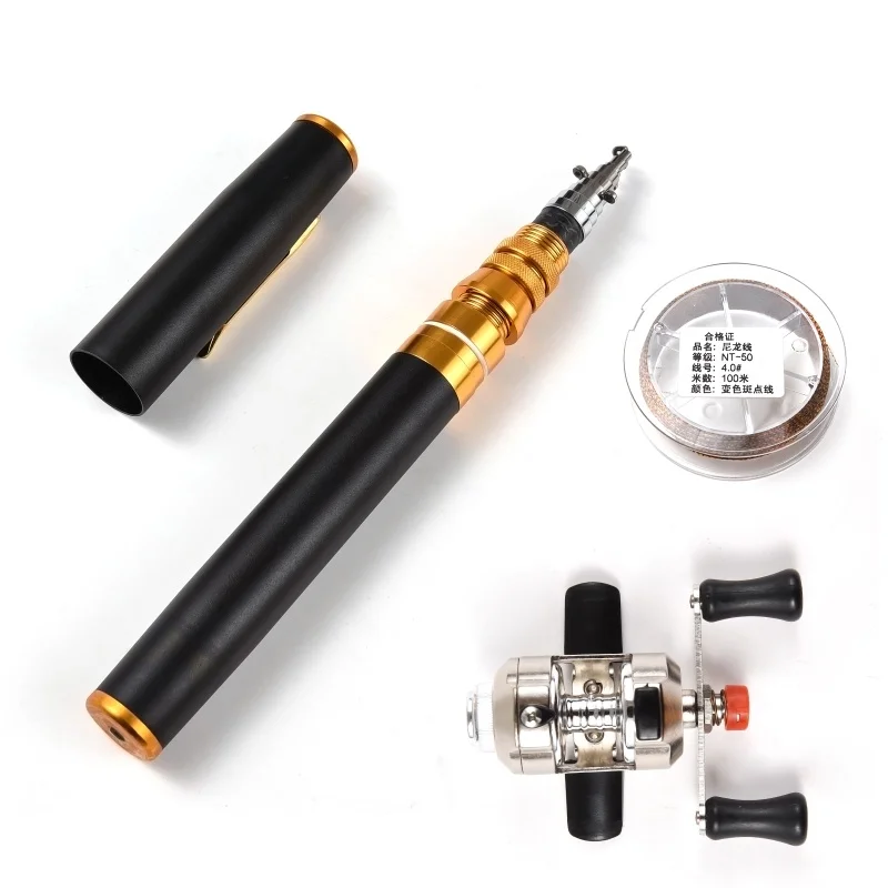 Portable Pocket Telescopic Mini Pen Shape Fishing Rod And Fishing Reel Combos
Portable Pocket Telescopic Mini Pen Shape Fishing Rod And Fishing Reel Combos