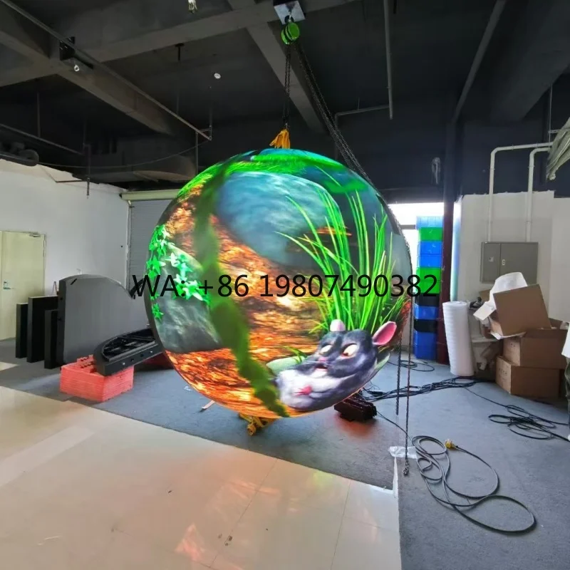 600CD High Brightness IP68 Spherical Globe LED Screen Custom Diameter Outdoor HD Video Advertising Display
600CD High Brightness IP68 Spherical Globe LED Screen Custom Diameter Outdoor HD Video Advertising Display