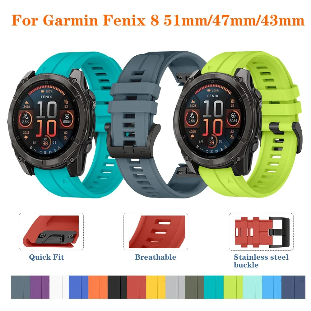 Мягкий силиконовый ремешок для Garmin fenix 8 51 мм/47 мм/43 мм, спортивный дышащий ремешок Quickfit для Garmin fenix 8 51 мм/47 мм/43 мм, ремешок
Мягкий силиконовый ремешок для Garmin fenix 8 51 мм/47 мм/43 мм, спортивный дышащий ремешок Quickfit для Garmin fenix 8 51 мм/47 мм/43 мм, ремешок