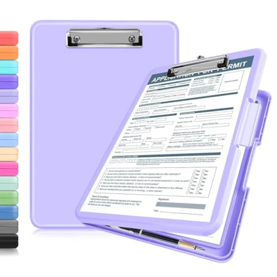 Clipboards with Storage, 13x9.6 Storage Clipboard Foldable for Teachers and Nurse Essentials, Clipboards with Pen Holder, Work
Clipboards with Storage, 13x9.6 Storage Clipboard Foldable for Teachers and Nurse Essentials, Clipboards with Pen Holder, Work