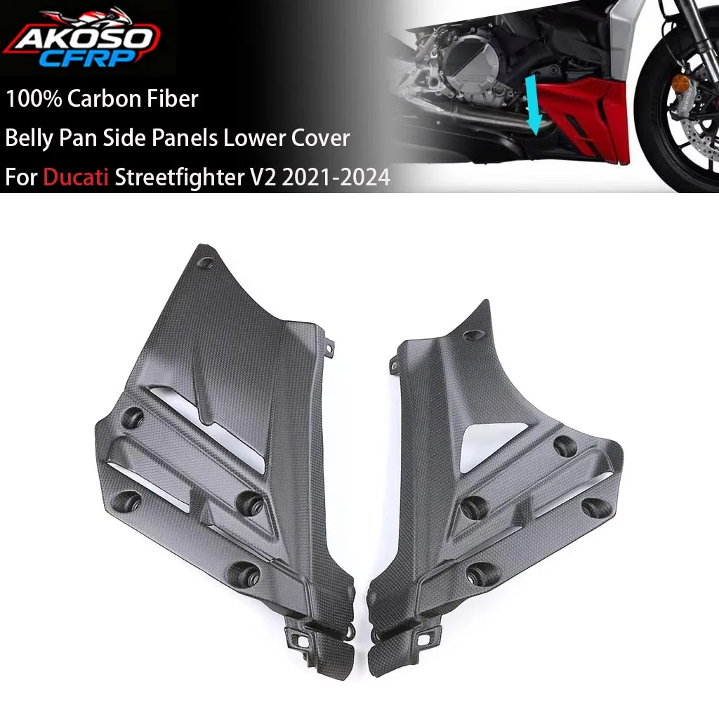 Motorcycle Accessories For Ducati Streetfighter V2 2021-2024 3K Carbon Fiber Belly Pan Side Panels Lower Cover Fairing Protector
Motorcycle Accessories For Ducati Streetfighter V2 2021-2024 3K Carbon Fiber Belly Pan Side Panels Lower Cover Fairing Protector