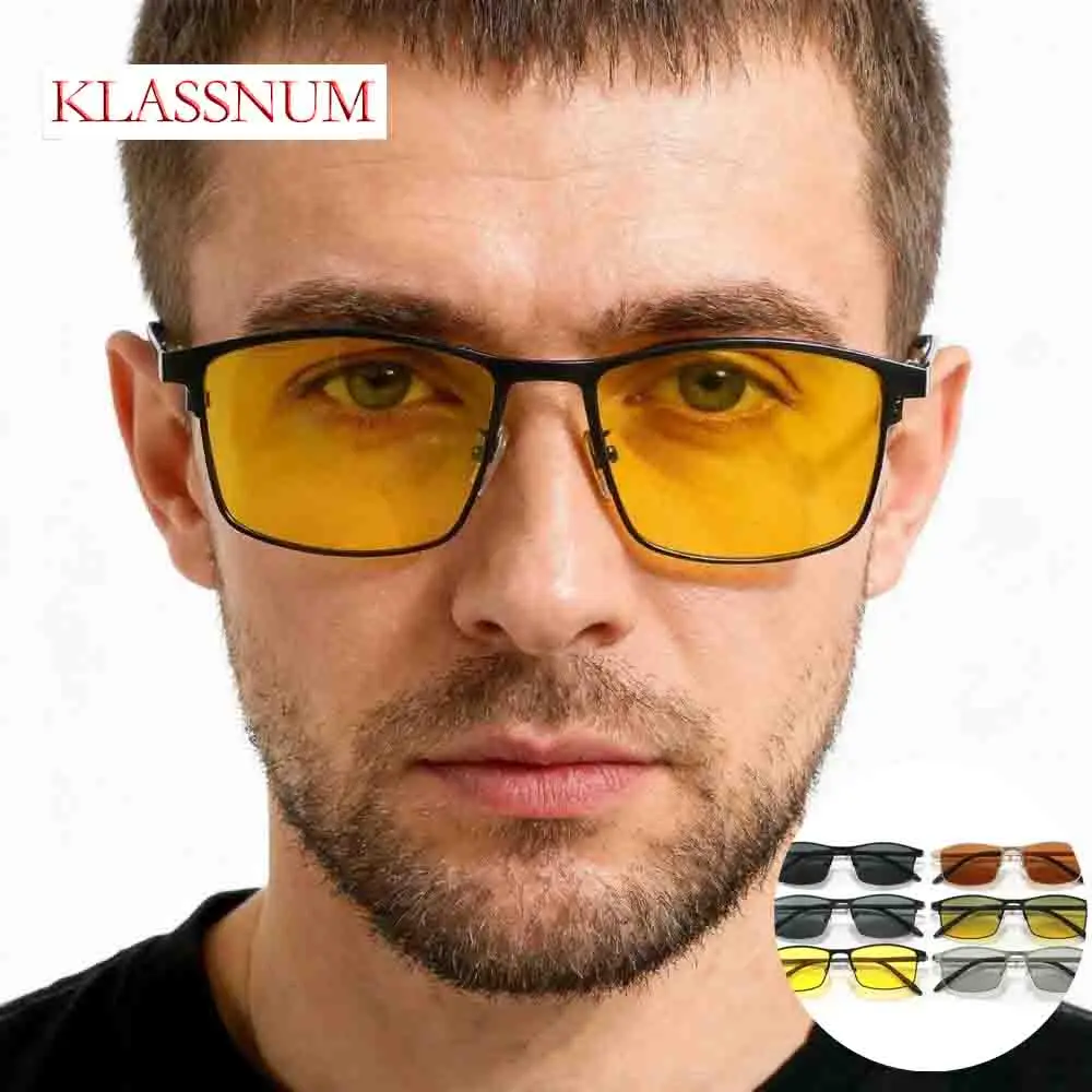 Men Classic Square Polarized Sunglasses Night Visions Metal Frame Yellow UV400 Eyewear Business Casual Driving Fishing Shades
Men Classic Square Polarized Sunglasses Night Visions Metal Frame Yellow UV400 Eyewear Business Casual Driving Fishing Shades