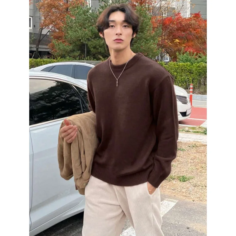 Loose Men's Sweater Comfortable Knittedwear Casual Loose Fit Men's Knitwear Spring Season Fashion Basic Crew Neck Sweater
Loose Men's Sweater Comfortable Knittedwear Casual Loose Fit Men's Knitwear Spring Season Fashion Basic Crew Neck Sweater