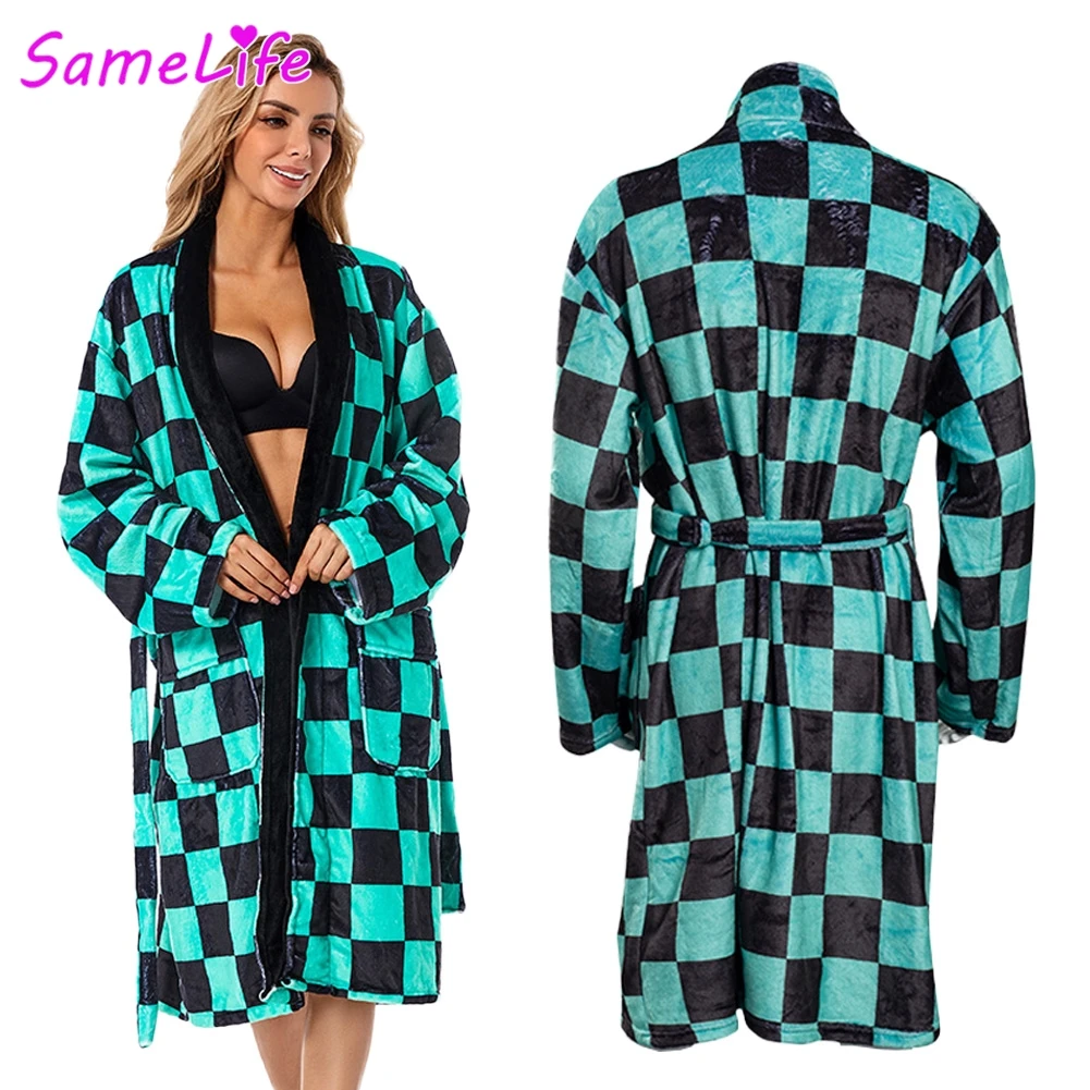 Kamado Cosplay Tanjirou Fantasy Bathrobe Women Costume Anime Devil Murderer Autumn Winter Long Robe Kimono Home Wear Halloween
Kamado Cosplay Tanjirou Fantasy Bathrobe Women Costume Anime Devil Murderer Autumn Winter Long Robe Kimono Home Wear Halloween