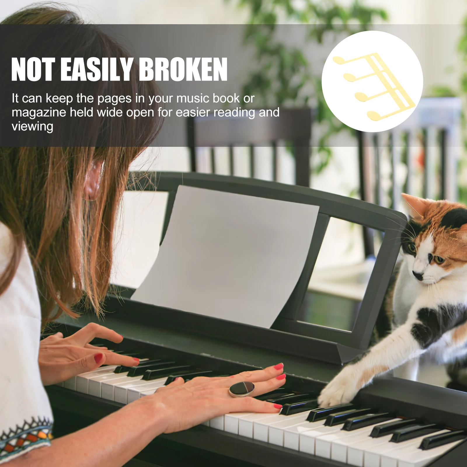 Book Stand Page Clips Musical Score Holder Folder Note Metal Piano Accessory Clamp 
Book Stand Page Clips Musical Score Holder Folder Note Metal Piano Accessory Clamp