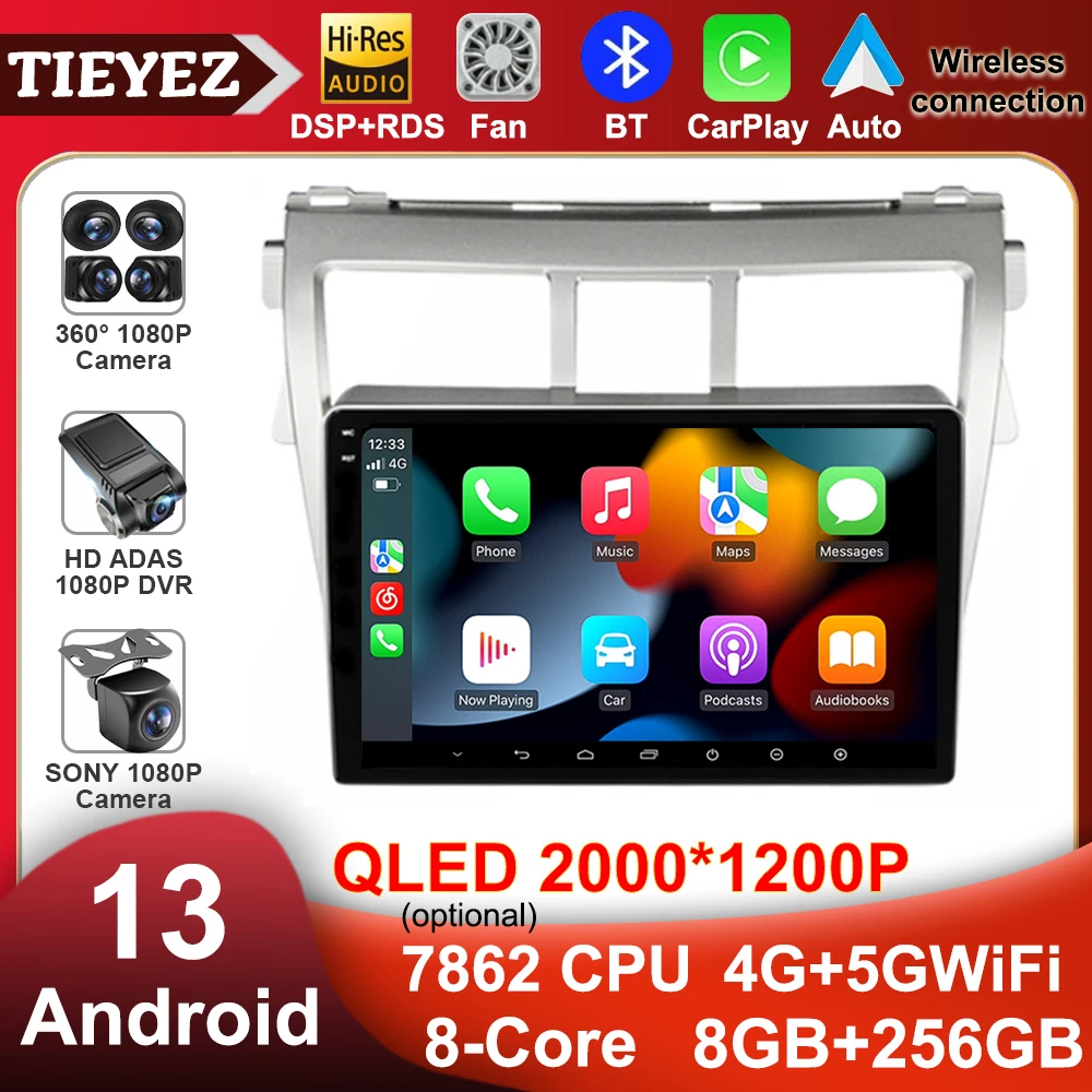 Беспроводной автомобильный радиоплеер Carplay Android 13 для Toyota VIOS Yaris 2007 2008 2009 2010-2012, автомобильное стерео радио, GPS-навигация, Wi-Fi
Беспроводной автомобильный радиоплеер Carplay Android 13 для Toyota VIOS Yaris 2007 2008 2009 2010-2012, автомобильное стерео радио, GPS-навигация, Wi-Fi