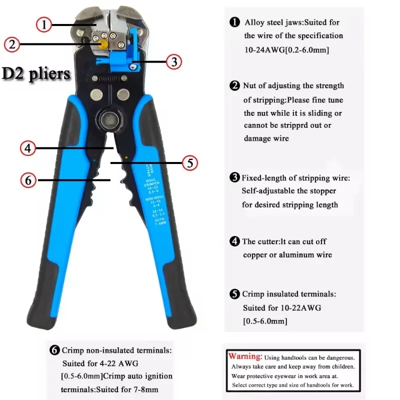 Automatic Crimping Stripping Plier, Cable Wire Stripper Cutter, Electrician Wire Tool, Professional
Automatic Crimping Stripping Plier, Cable Wire Stripper Cutter, Electrician Wire Tool, Professional