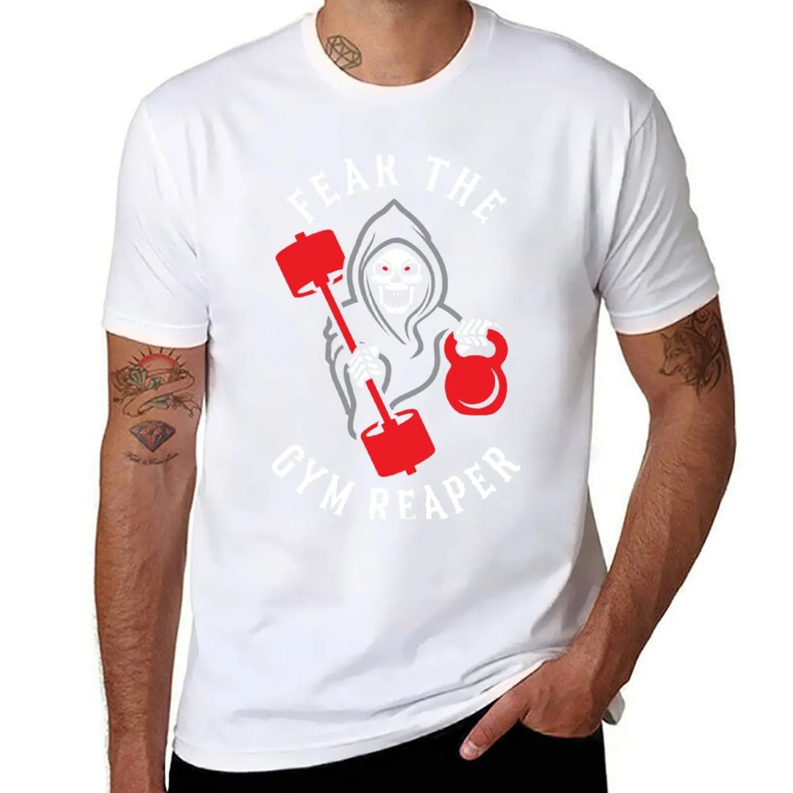 Fear The Gym Reaper T-Shirt cotton t shirts man 100% t shirt personalised T-Shirt
Fear The Gym Reaper T-Shirt cotton t shirts man 100% t shirt personalised T-Shirt