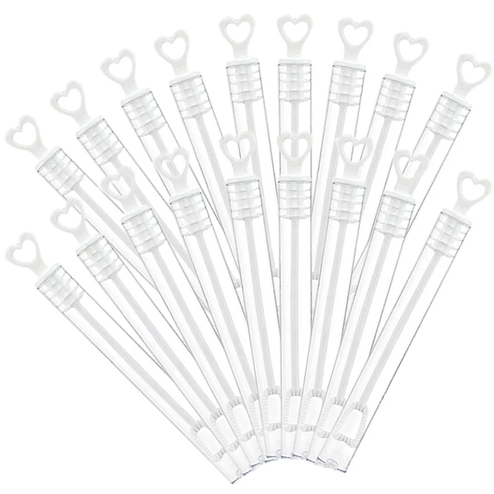18 Pcs Bubble Wands Heart Water Empty Bottle Bubbles Party Favors for Kids Wedding Tube White Plastic Baby
18 Pcs Bubble Wands Heart Water Empty Bottle Bubbles Party Favors for Kids Wedding Tube White Plastic Baby
