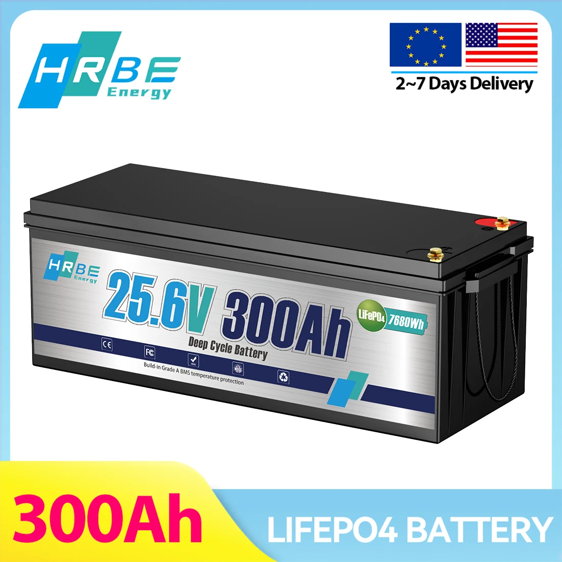 24V 300AH LiFePO4 Battery,7680Wh Rechargeable Lithium Battery Built-in 200A BMS,Perfect for RV,Marine,Trolling Motor,Off-Grid
24V 300AH LiFePO4 Battery,7680Wh Rechargeable Lithium Battery Built-in 200A BMS,Perfect for RV,Marine,Trolling Motor,Off-Grid