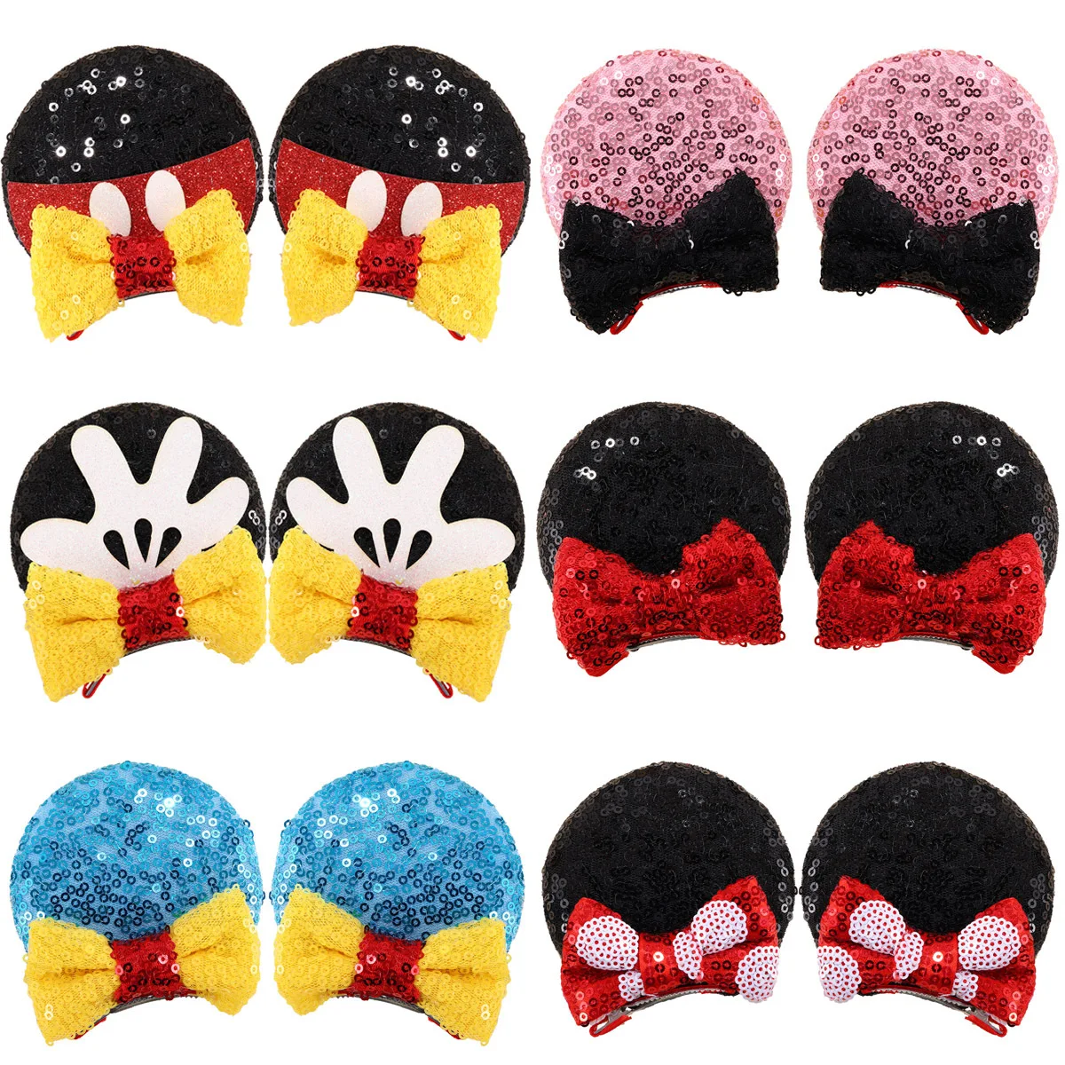 Miniso Европейский и американский детский головной убор с блестками и бантом, заколка для волос, трехмерная заколка с Микки, аксессуары для волос 
Miniso Европейский и американский детский головной убор с блестками и бантом, заколка для волос, трехмерная заколка с Микки, аксессуары для волос